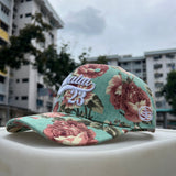 Psalm 23 green foral cap