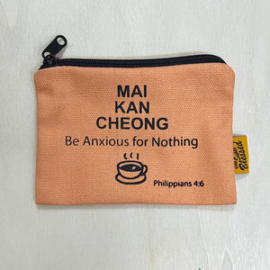 Coin pouch 9x13cm Mai Kan Cheong (“I’m a Singaporean Christian Lah!” series)
