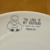 Melamine Plate - The Lord is My Shepherd Sheep