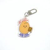 Don’t crack under pressure Jesus got your back! Eggie Keychain Charm