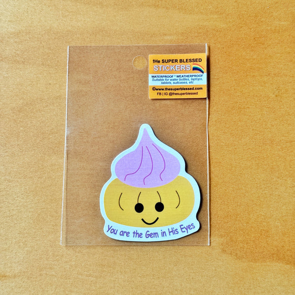You are the Gem in His Eyes- Christian Waterproof Sticker