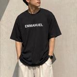 EMMANUEL Oversize unisex Tshirt black