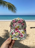 Psalm 23 White Flora Trucker Cap