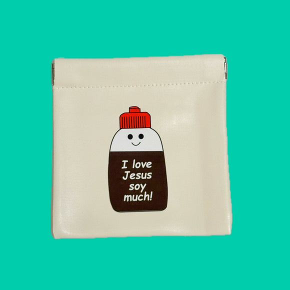 I Love Jesus Soy Much Snap Pouch