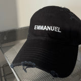 EMMANUEL Black Baseball Cap