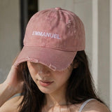 EMMANUEL Pink Baseball Cap