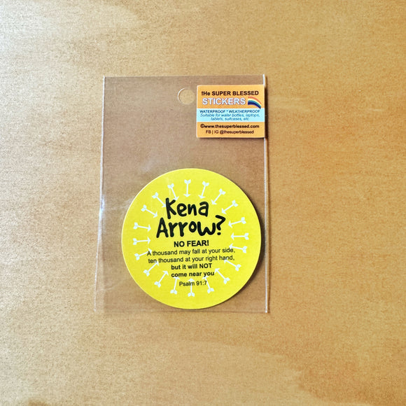 Kena Arrow? (I’m A Singaporean Christian Lah!)- Christian Waterproof Sticker