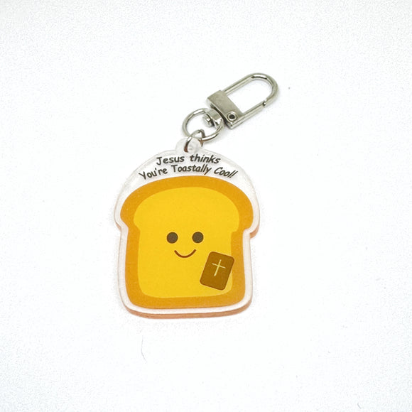 Jesus thinks You’re Toastally Cool Keychain Charm