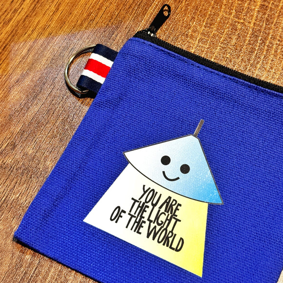 Light of the World Coin Pouch with Key Ring