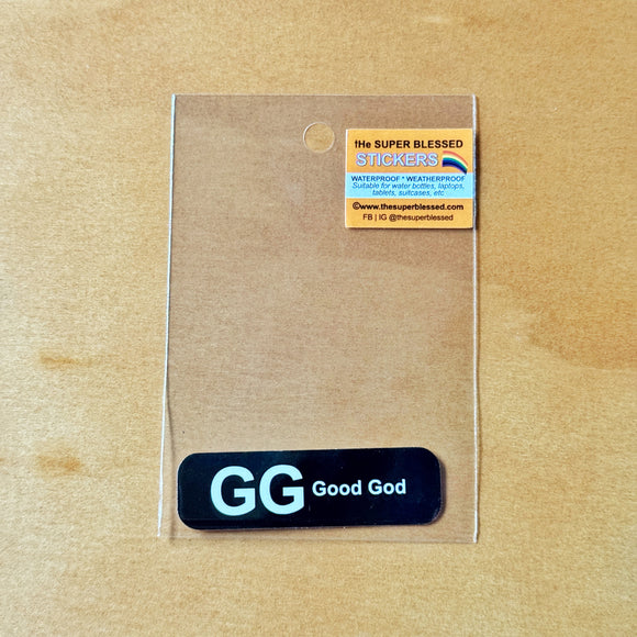 GG Good God (I’m A Singaporean Christian Lah!) Christian Waterproof Sticker