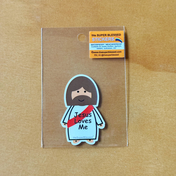 Jesus Loves Me Christian Waterproof Sticker