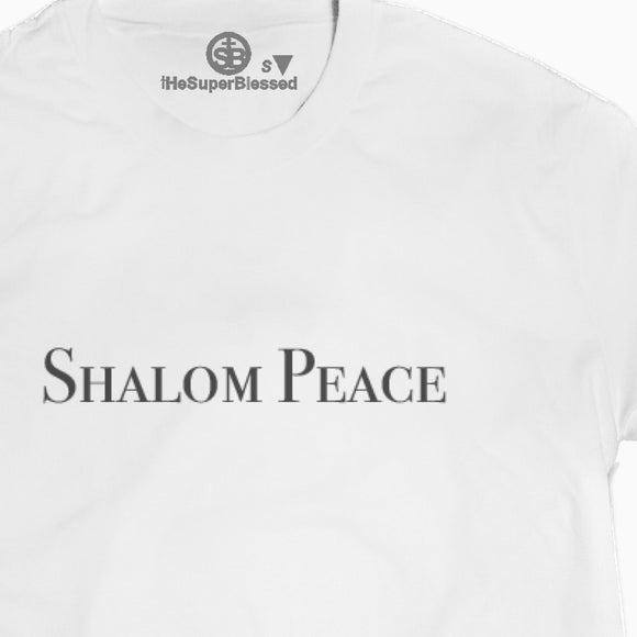 Shalom Peace unisex Tshirt white