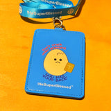God Has Your Back! Eggie blue Cardholder lanyard set