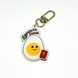 Eggstatic for Jesus Keychain Charm