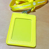 You are The Gem in His Eyes Gem Biscuit Yellow Cardholder lanyard set
