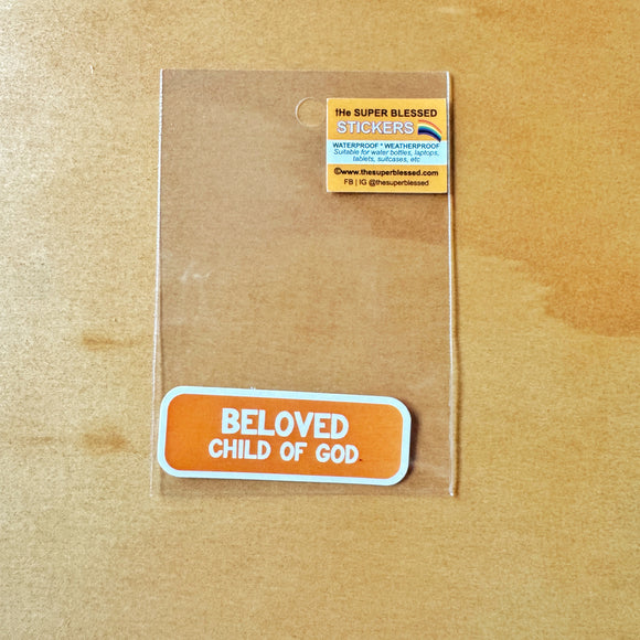 Beloved Child of God Christian Waterproof Sticker