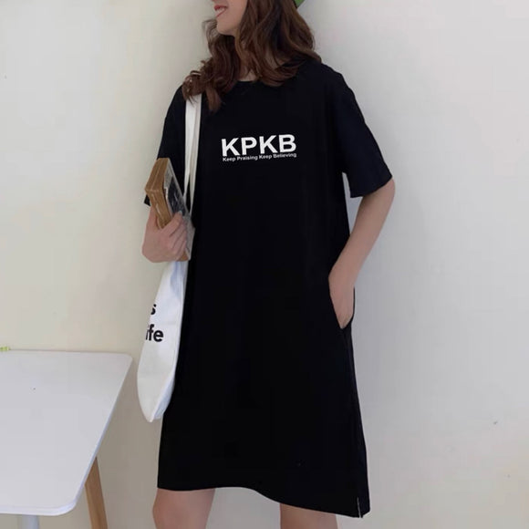 KPKB Black Tshirt Dress