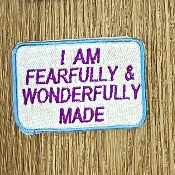 I AM FEARFULLY & WONDERFULLY MADE Verse-It Velcro Morale Patch