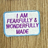 I AM FEARFULLY & WONDERFULLY MADE Verse-It Velcro Morale Patch