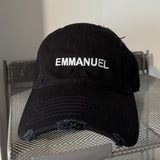EMMANUEL Black Baseball Cap