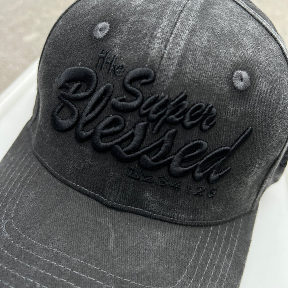 tHe Super Blessed Denim Black Cap