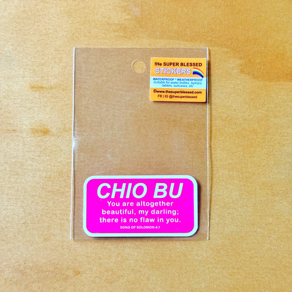 Chio Bu (I’m A Singaporean Christian Lah!) Christian Waterproof Sticker