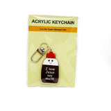 I Love Jesus Soy Much Keychain Charm