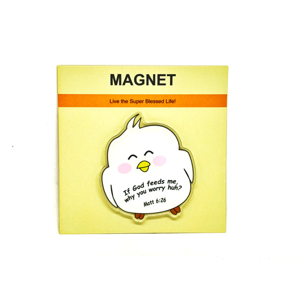 Magnet Worry Free Birdie (acrylic)