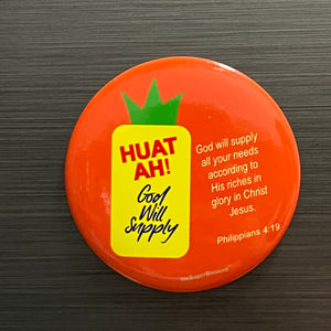 Magnet HUAT AH! God will Supply (red)