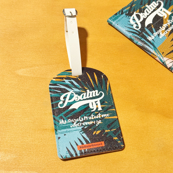 Luggage Tag - Psalm 91 Foliage