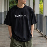 EMMANUEL Oversize unisex Tshirt black