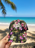 Psalm 23 Black Flora Trucker Cap