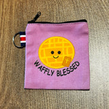 Waffly Blessed Coin Pouch with Key Ring