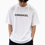 EMMANUEL Oversize unisex Tshirt White