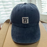 Psalm 23 Box Navy Washed Baseball Cap