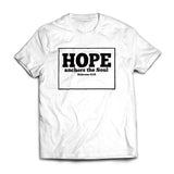 Hope Anchors the Soul - white Unisex Tshirt