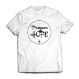 Cross and Prisoners of Hope - White unisex Tshirt