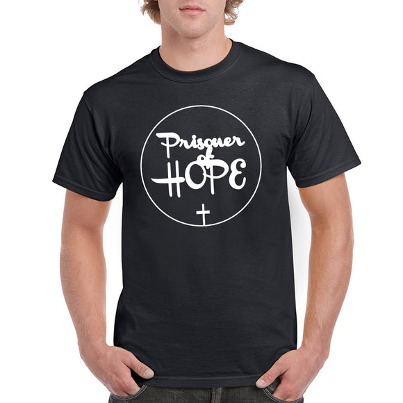 Cross and Prisoners of Hope - Black unisex Tshirt
