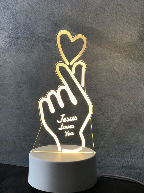 Jesus Loves You Acrylic night lamp
