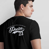 Psalm 23 Goodness & Mercy unisex Tshirt black