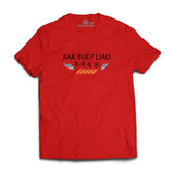 Jiak Buey Liao red unisex Tshirt - “I am A Singaporean Christian Lah!” Series
