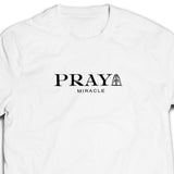 PRAY unisex Tshirt (white/black)