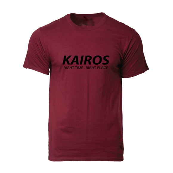 KAIROS Maroon unisex Tshirt