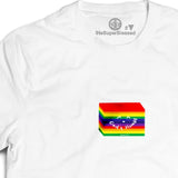 Rainbow Lapis 九层糕 God’s Promise white unisex Tshirt - “The Super Blessed Hawker” Series