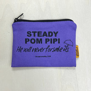 Coin pouch 9x13cm Steady Pom Pi Pi (“I’m a Singaporean Christian Lah!” series)