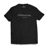 Walking in the SUPERNATURAL black unisex Tshirt