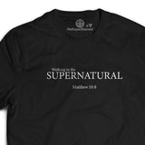 Walking in the SUPERNATURAL black unisex Tshirt