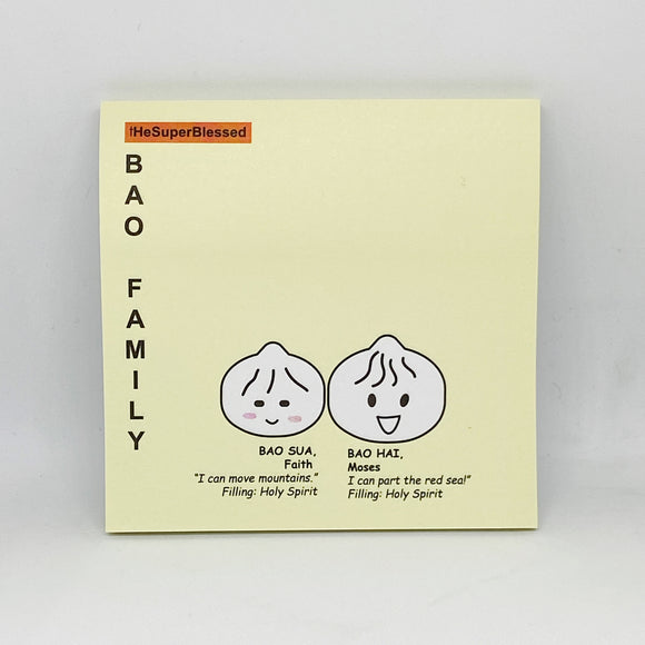 Cute Sticky Notes- Bao Sua Bao Hai (Faith can move mountains) (yellow)