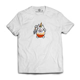 Jiak Buey Liao UniMaoMao white unisex Tshirt - “I am A Singaporean Christian Lah!” Series