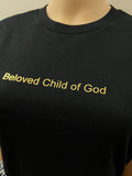 Gold Beloved Child of God unisex Tshirt black